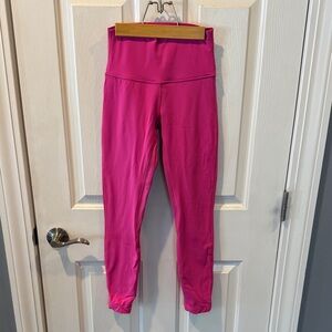 Vibrant Pink Lululemon Leggings - Size 4
